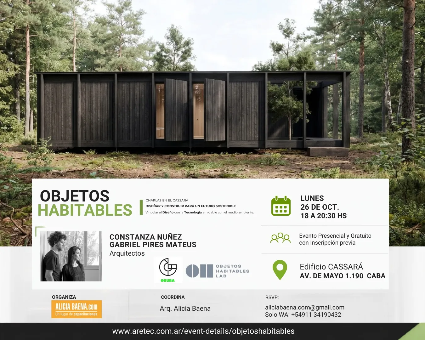 CHARLA EN EL CASSARA – OBJETOS HABITABLES 
