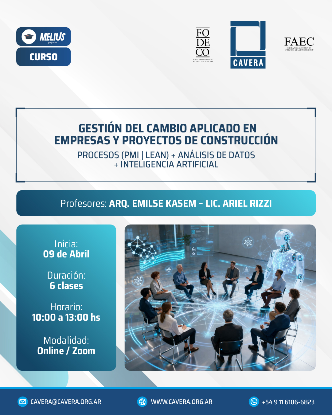 Curso: Gestión del Cambio Aplicado en Empresas y Proyectos de Construcción: Procesos (PMI | LEAN) + Análisis de datos + Inteligencia artificial - Imagen 1