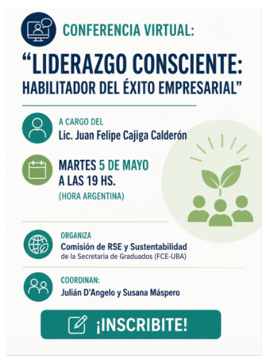 Conferencia virtual abierta de la Comisión de RSE y Sustentabilidad. - Imagen 1