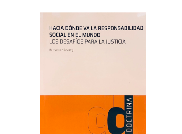 Sorteamos un ejemplar del último libro de Bernardo Kliksberg, autografiado por él!!!