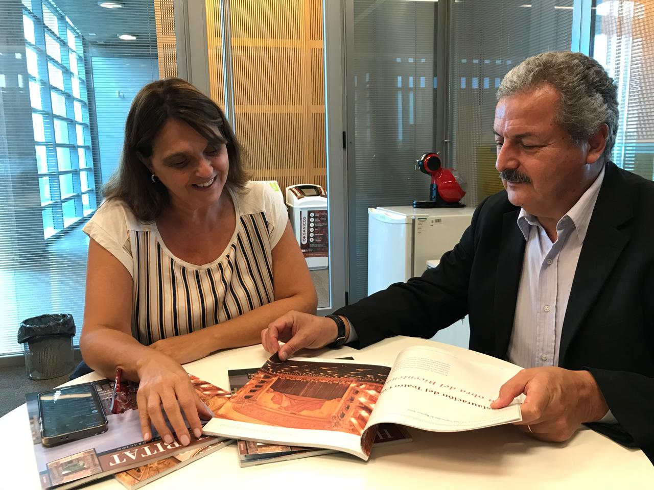 EL DIRECTOR DE LA REVISTA HABITAT VISITÓ A LA DIRECTORA GENERAL DE CULTOS DE LA CABA