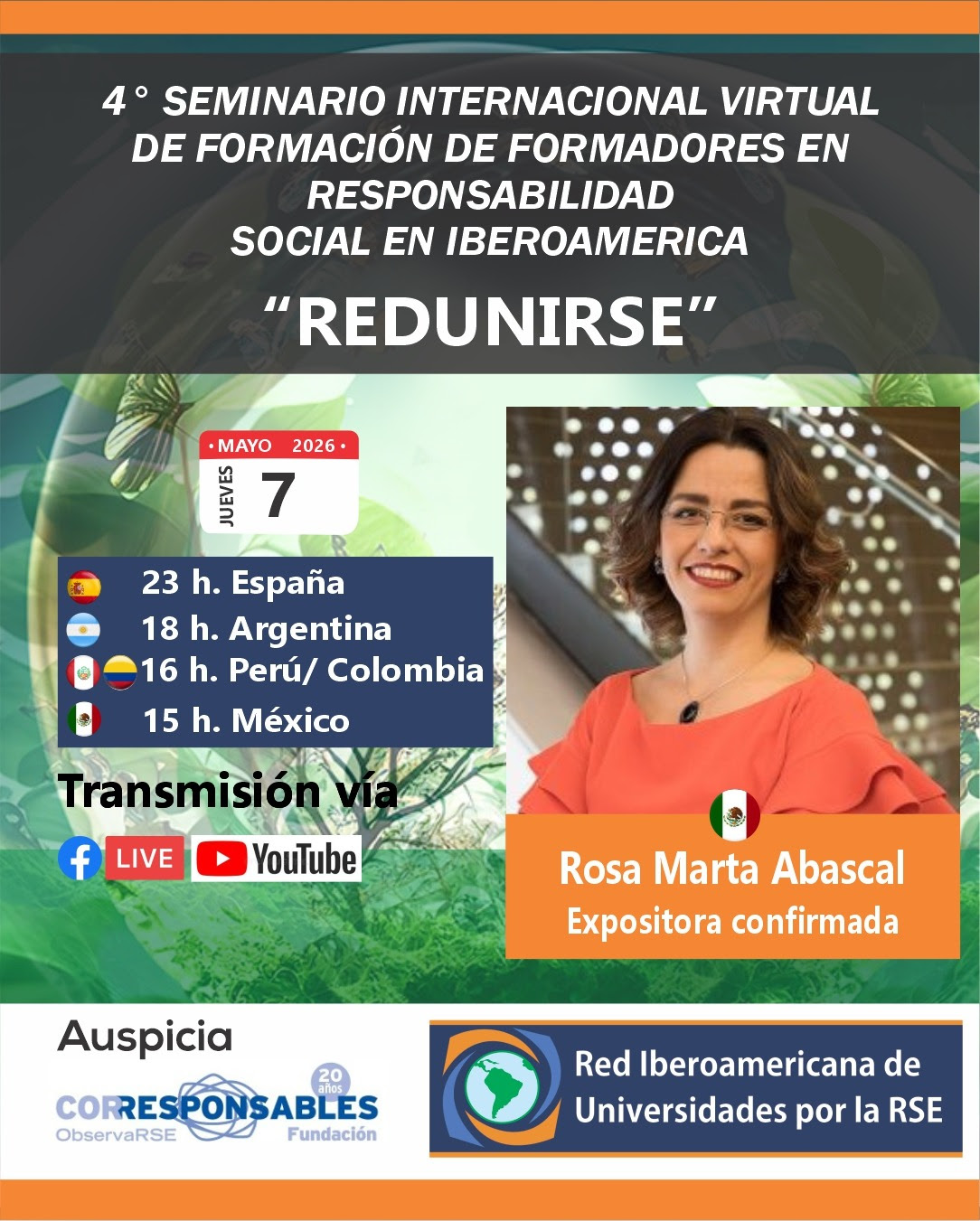 Se viene el 4° Seminario Internacional Virtual de Formación de Formadores en RSE "RedUniRSE" - Imagen 3