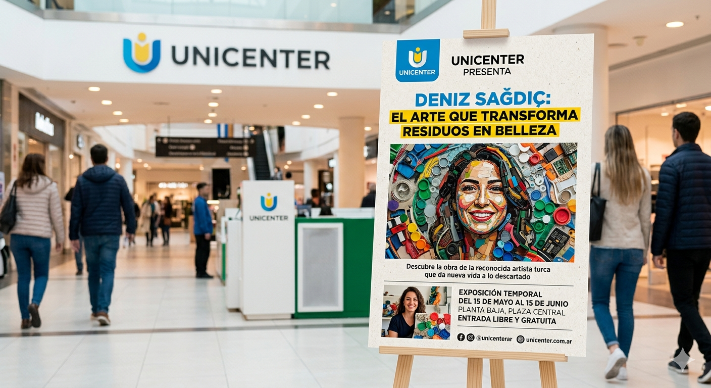 Unicenter presenta la obra de Deniz Sağdıç, la artista turca que transforma residuos en arte 