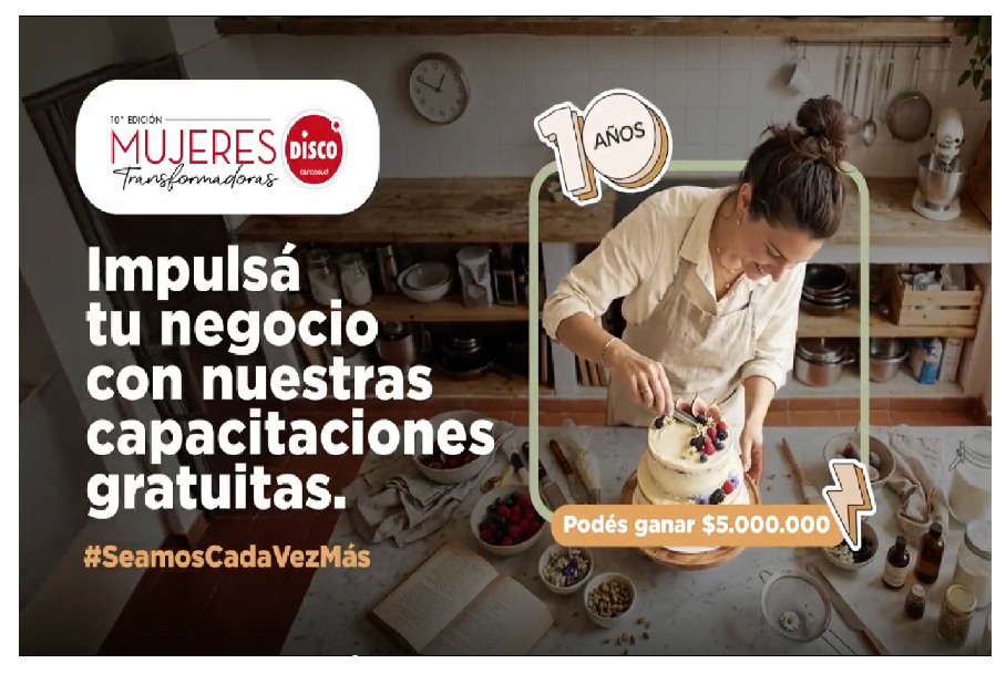 Supermercados Disco lanza los 10 años de Mujeres Transformadoras con una edición enfocada en herramientas digitales