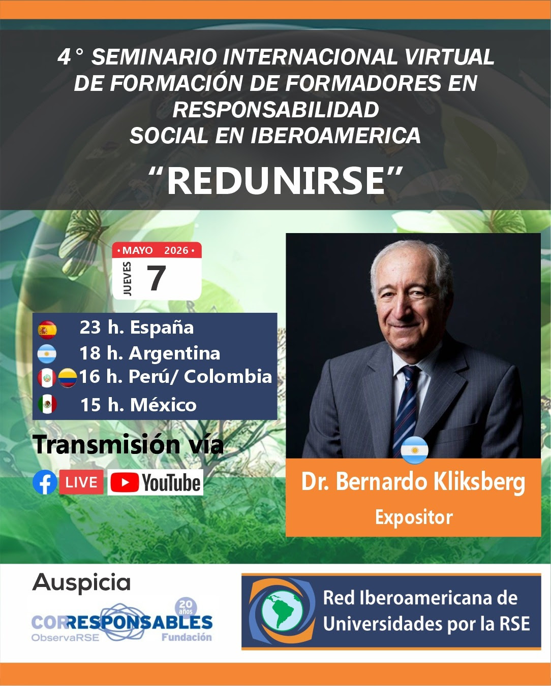 Se viene el 4° Seminario Internacional Virtual de Formación de Formadores en RSE "RedUniRSE" - Imagen 1