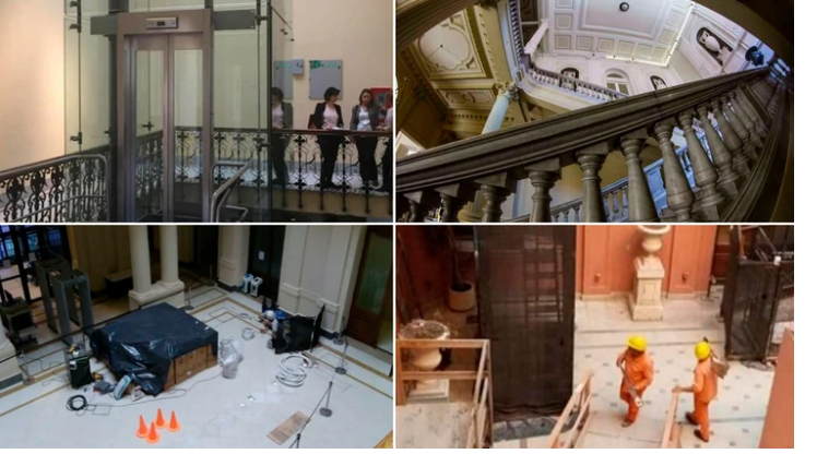 Andanada de críticas tras la demolición de una escalera en la Casa Rosada