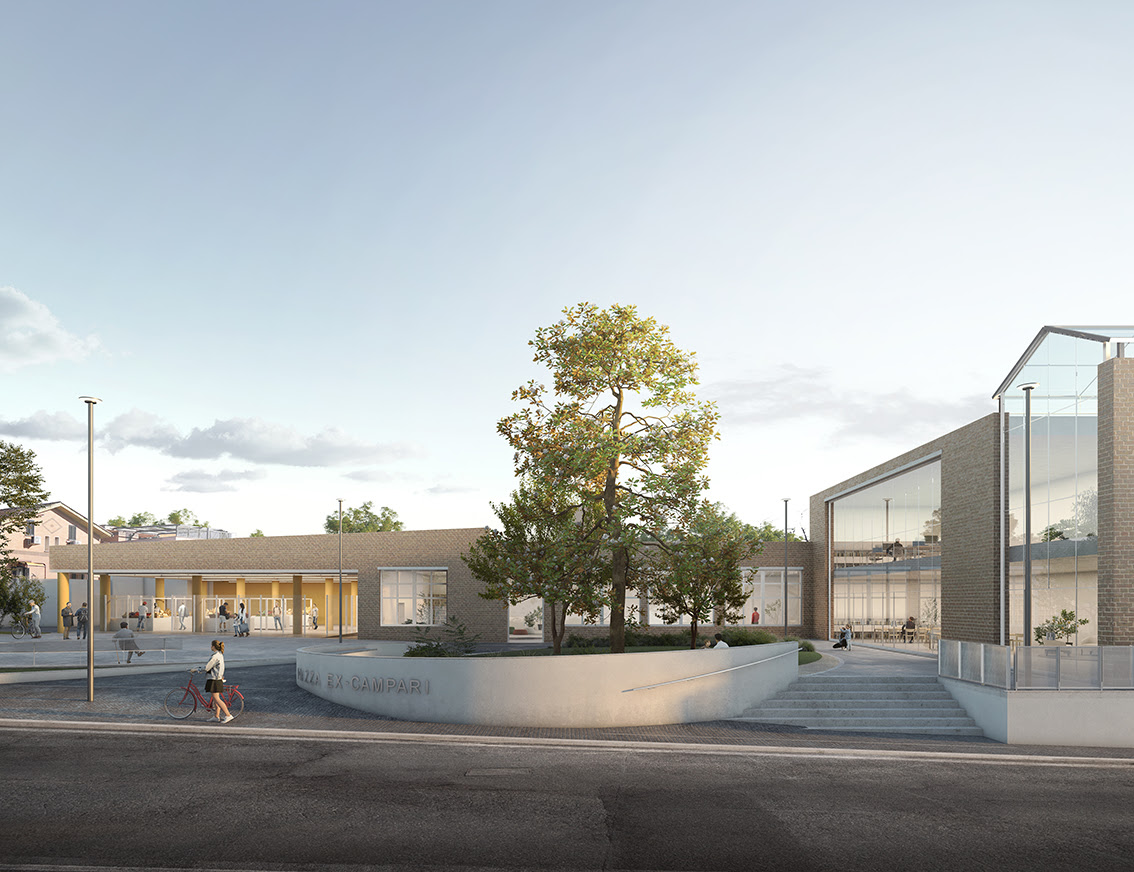 Alvisi Kirimoto completes Piazza Giuseppe Meroldi (Ex Campari) in Montespaccato, restoring identity to Rome's suburbs