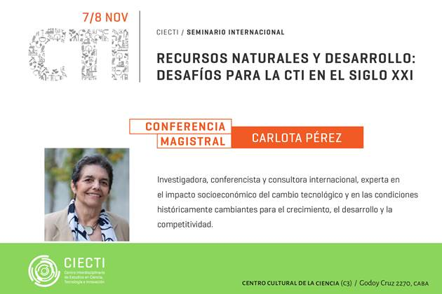 Seminario Internacional «Recursos naturales y desarrollo: desafíos para la CTI en el siglo XXI»